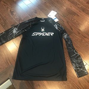 Spyder baselayer top great for layering under snow sport gear (ski/skate/hockey)